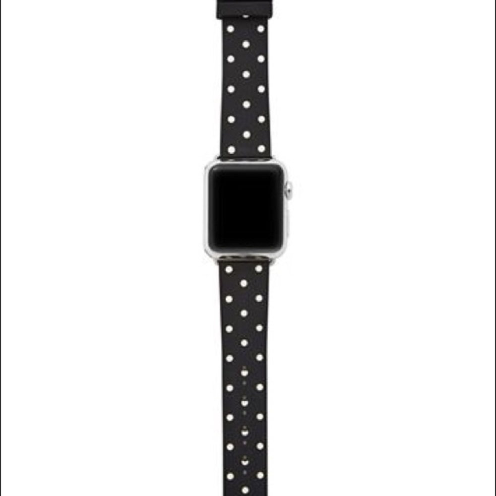 Kate Spade ♠️ silicone polka dot apple watch band